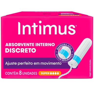 Absorvente Interno Intimus Discreto Super 8 unidades
