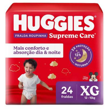 Fralda Calça Huggies Supreme Care Roupinha Disney Baby XG 24 unidades
