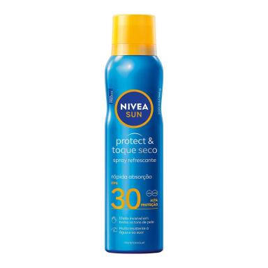 Protetor Solar Spray FPS 30 Nivea Sun Protect & Toque Seco 200ml