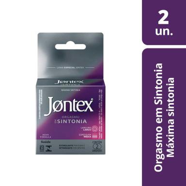 Camisinha Jontex Orgasmo em Sintonia Texturizado Retardante 2 unidades