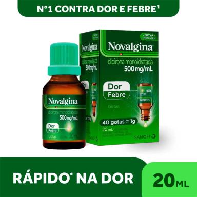 Novalgina Dipirona 500mg/ml Gotas 20ml