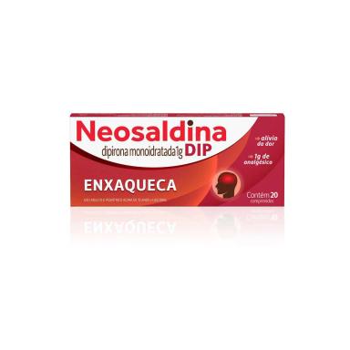 Neosaldina DIP Dipirona 1g 20 comprimidos