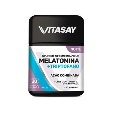 Suplemento Alimentar Vitasay Melatonina + Triptofano com 30 cápsulas