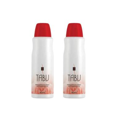 DESODORANTE SPRAY TABU 90ML TRADICIONAL - KIT C/ 2UN