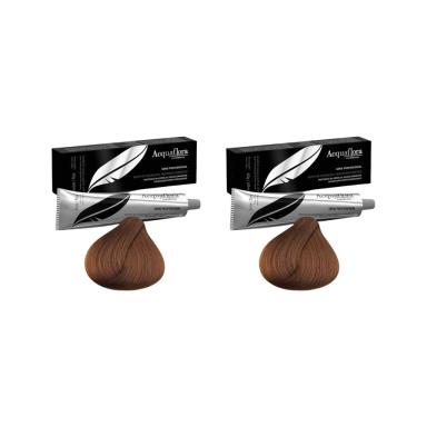COLORAçAO ACQUAFLORA PERM 6.71 LR ESCURO MARROM ACINZ-KIT C/2UN