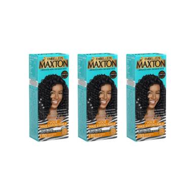 COLORAçAO MAXTON 1.110 PRETO INTENSO-KIT C/3UN