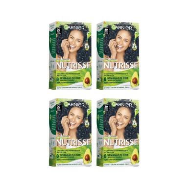 COLORAçAO NUTRISSE 20 PRETO ABSOLUTO-KIT C/4UN