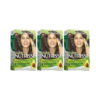 COLORAçAO NUTRISSE 40 CASTANHO-KIT C/3UN