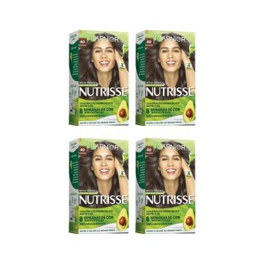 COLORAçAO NUTRISSE 40 CASTANHO-KIT C/4UN