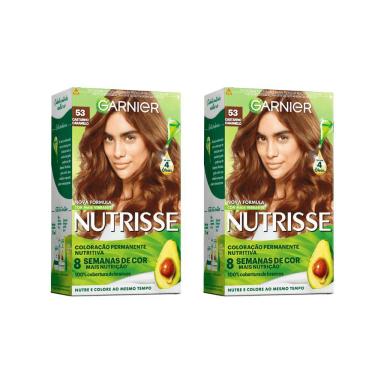 COLORAçAO NUTRISSE 53 CASTANHO CLARO DOURADO - KIT C/ 2UN