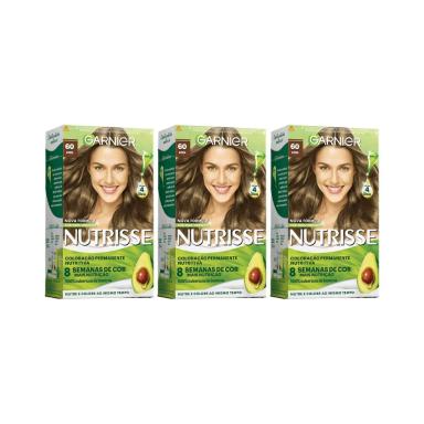 COLORAçAO NUTRISSE 60 LOURO ESCURO-KIT C/3UN
