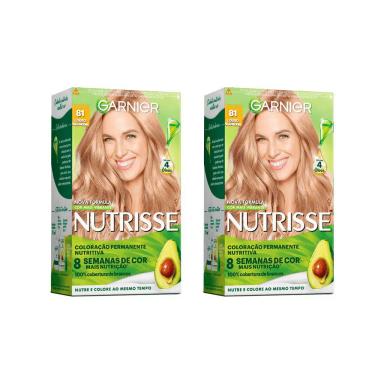 COLORAçAO NUTRISSE 81 LOURO CLARO ACINZENTADO - KIT C/ 2UN