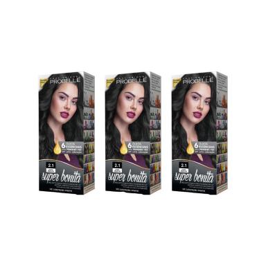 COLORAçAO PROBELLE SUPER BONITA 2.1 PRETO ESPECIAL - KIT C/ 3UN