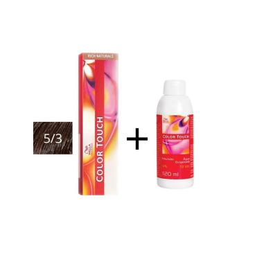 KIT COLORAçãO+EMULSãO COLOR TOUCH 5.3 CAST CLARO DOURADO 60G