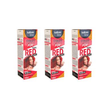 COLORAçAO COLOR EXPRESS FUN FANCY RED-KIT C/3UN