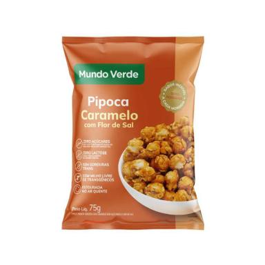 PIPOCA CARAMELO COM FLOR DE SAL MUNDO VERDE 75G