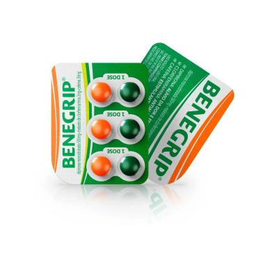 Benegrip Dipirona Monoidratada 500mg + Maleato de Clorfeniramina 2mg + Cafeína 30mg 6 comprimidos