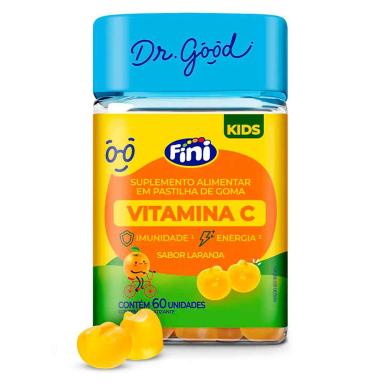 VItamina C Dr. Good Kids Infantil Laranja 60 unidades