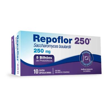 Repoflor 250mg 10 Cápsulas