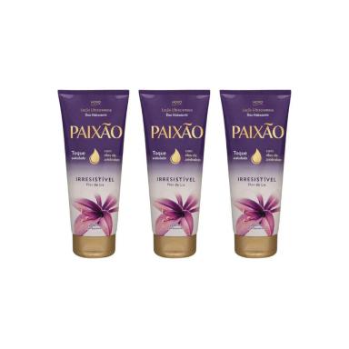 HIDRATANTE CORPORAL PAIXãO BISNAGA 200ML IRRESISTIVEL-3UN