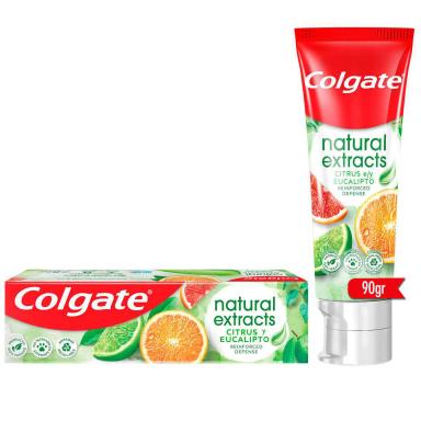 Creme Dental Colgate Natural Extracts Defesa Reforçada Citrus e Eucalipto 90g