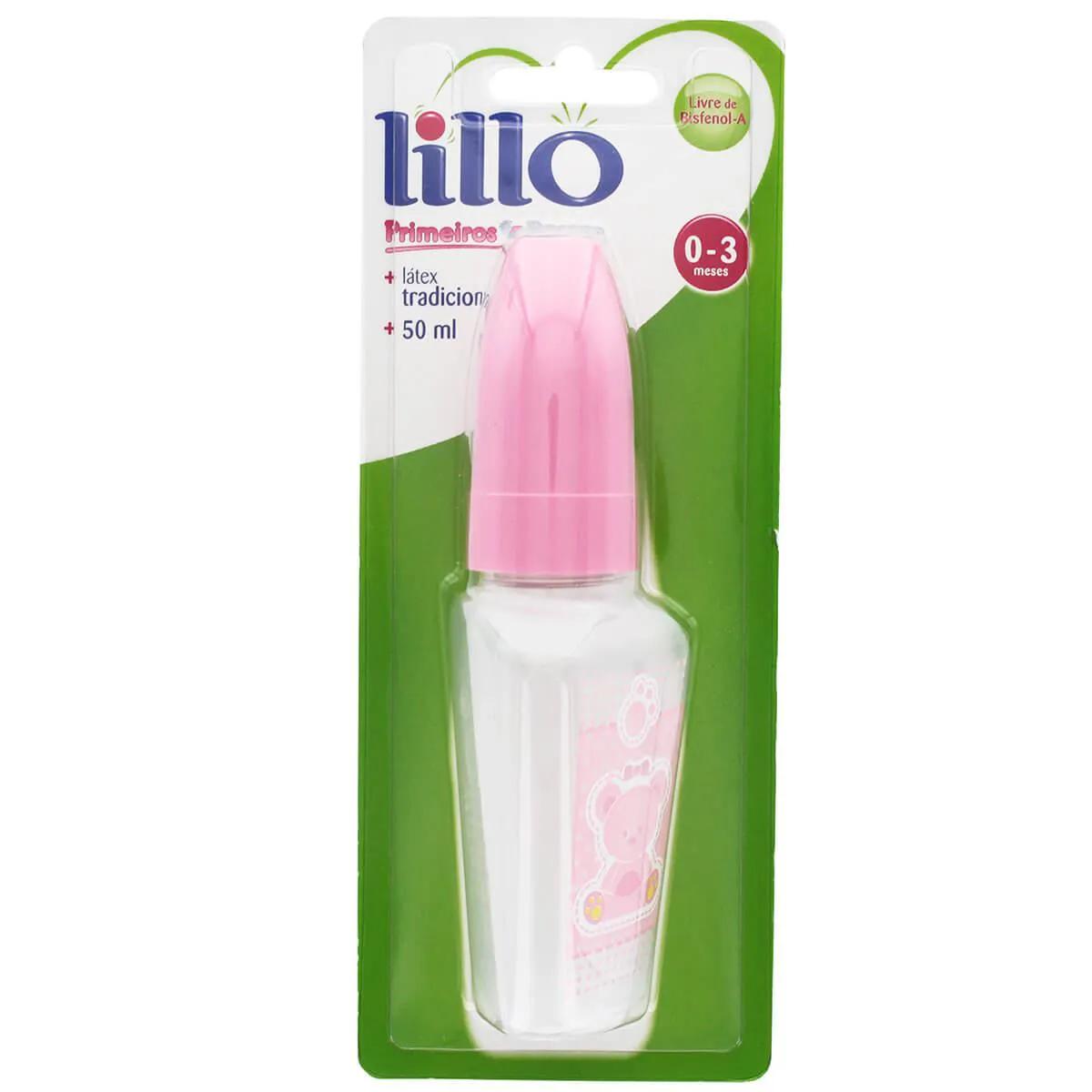 Mamadeira Lillo Miniform Primeiros Passos Cor Rosa Tamanho 1 com 1 unidade