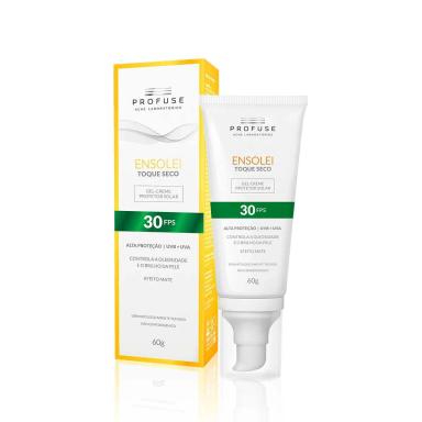 Protetor Solar Profuse Ensolei Toque Seco FPS 30 Gel Creme com 60g