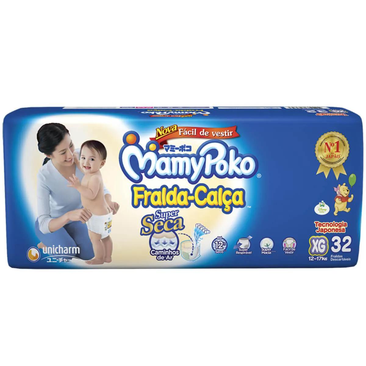 Fralda Calça Infantil Mamypoko Super Seca XG - 32 Unidades