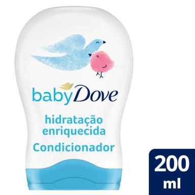 Condicionador Baby Dove Hidratação Enriquecida com 200ml Máscara de Tratamento Capilar Inoar Argan Oil com 250g 