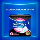 Absorvente Always Noturno Suave G com Abas - 8 unidades