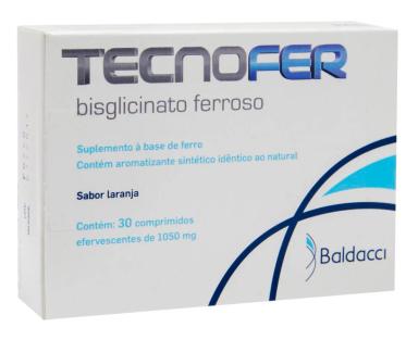 Suplemento Tecnofer 14mg Laranja com 30 comprimidos