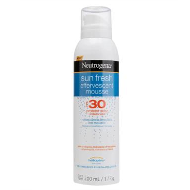 Protetor Solar Corporal Neutrogena Sun Fresh Mousse Efervescente FPS30