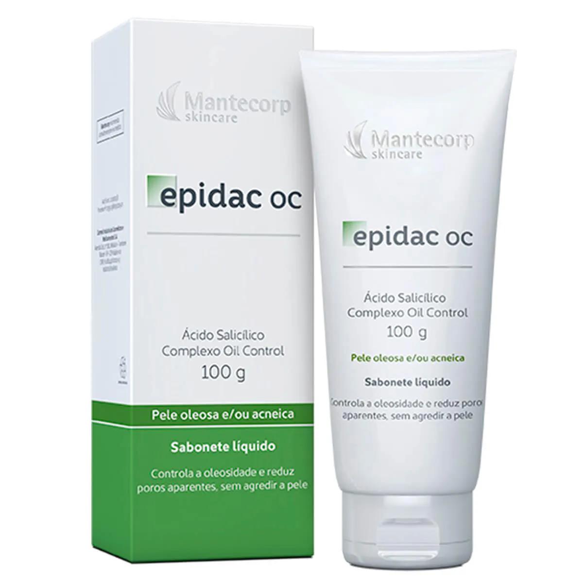 Sabonete Líquido Facial Mantecorp Epidac Oc Pele Seca e/ou Acneica com 100g