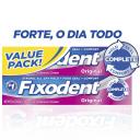 Kit Creme Fixador de Dentadura Fixodent Original 2 unidades 68g cada