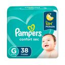 Fralda Pampers Confort Sec G - 38 Unidades Shampoo Anticaspa Pilexil Caspa Oleosa 