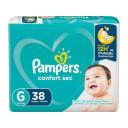 Fralda Pampers Confort Sec G - 38 Unidades Shampoo Anticaspa Pilexil Caspa Oleosa 