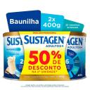 Kit Suplemento Alimentar Sustagen Adultos+ Baunilha com 2 unidades de 400g