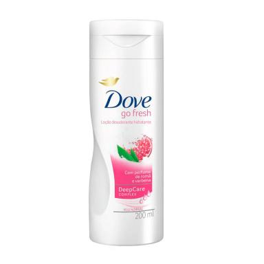 Loção Desodorante Hidratante Dove Go Fresh Romã e Verbena com 200ml
