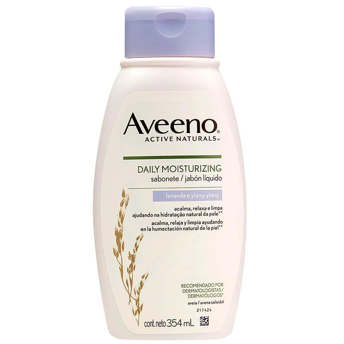 Sabonete Líquido Aveeno Daily Moisturizing Lavanda e Ylang com 354ml