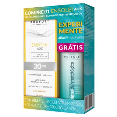 Kit Sérum Protetor Solar Profuse Ensolei AOX FPS 30 50g + Água Dermatológica 150ml
