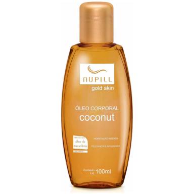 Óleo Corporal Nupill Gold Skin Coconut com 100ml