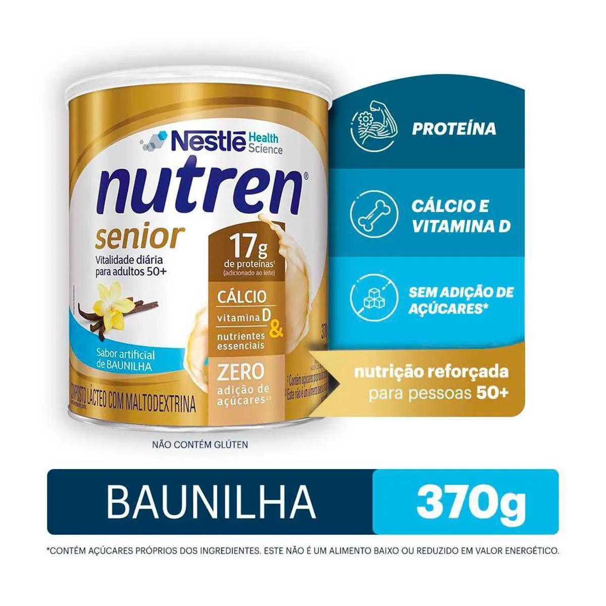 Suplemento Alimentar Nutren Senior Baunilha com 370g