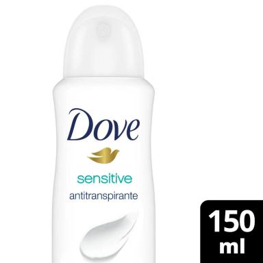 Desodorante Dove Sensitive Sem Perfume Aerossol Antitranspirante com 150ml