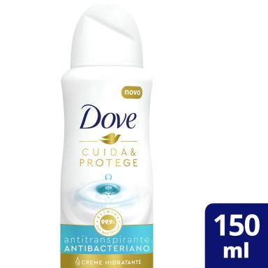 Desodorante Dove Cuida & Protege Antibacteriano Aerosol Antitranspirante com 150ml