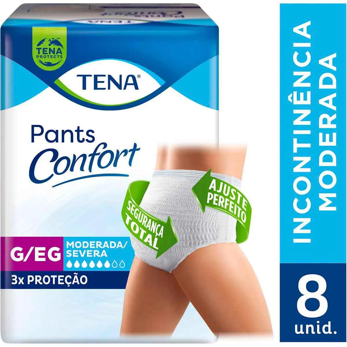 Roupa Íntima Tena Pants Confort G/EG 8 unidades