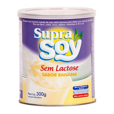 Leite sem Lactose Supra Soy Sabor Banana com 300g
