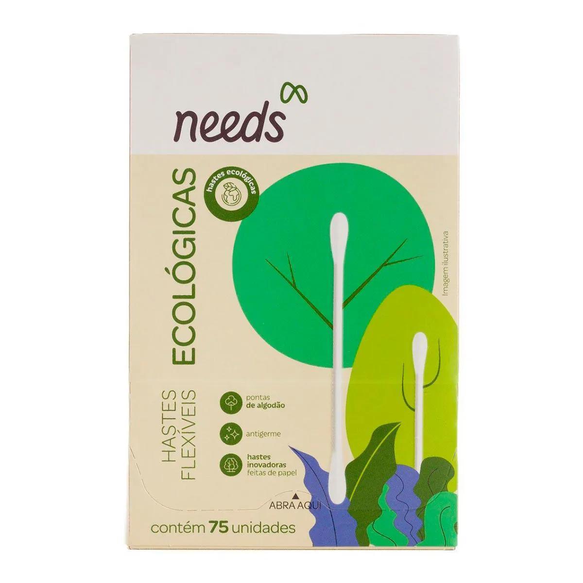 Hastes Flexíveis Needs Eco com 75 unidades