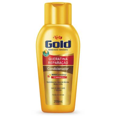 Condicionador Niely Gold Queratina Reparação com 200ml