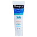 Protetor Solar Facial Neutrogena Sun Fresh Controle de Brilho com Cor FPS 60 com 50ml
