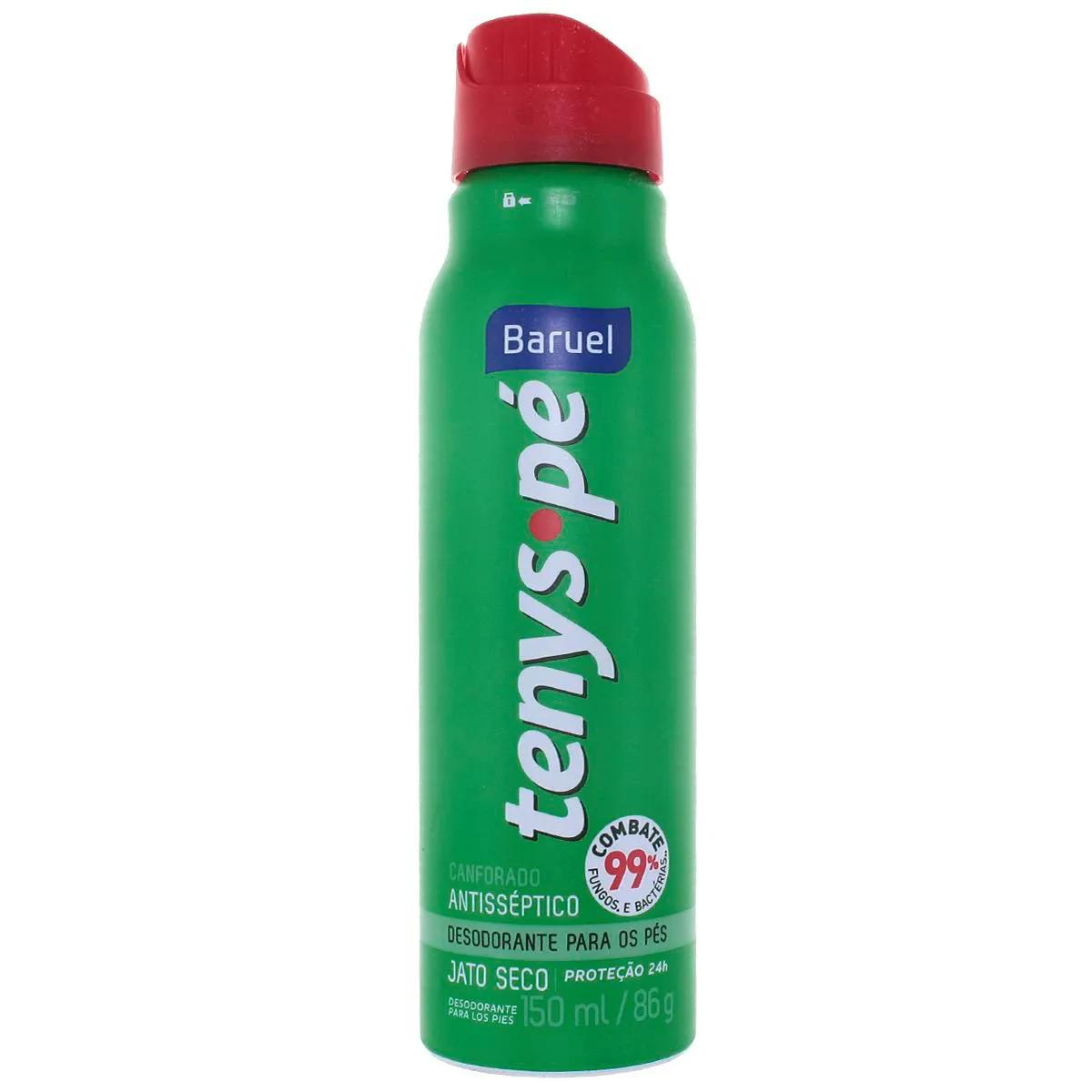 Desodorante para os pés Tenys Pé Jato Seco Canforado com 150ml